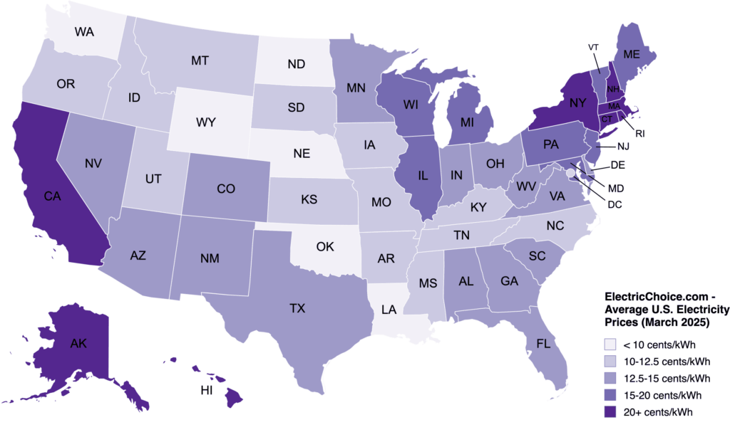 Electricity Rates (March 2025)